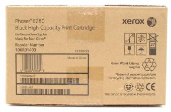 Картридж Xerox 106R01403 оригинальный чёрный для принтеров Xerox Phaser 6280