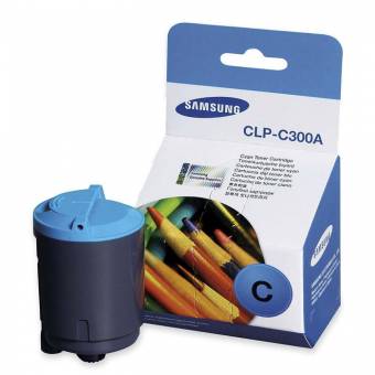 Картридж Samsung CLP-C300A оригинальный голубой для принтеров Samsung CLP-300 | Samsung CLP-300N