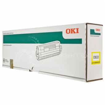 Картридж OKI 44844625, 44844613 оригинальный желтый для принтеров OKI C822