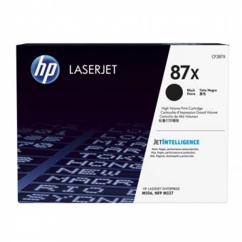 Картридж HP CF287X 87X оригинальный чёрный для принтеров HP Laserjet Enterprise M506 | HP Laserjet Enterprise MFP M527