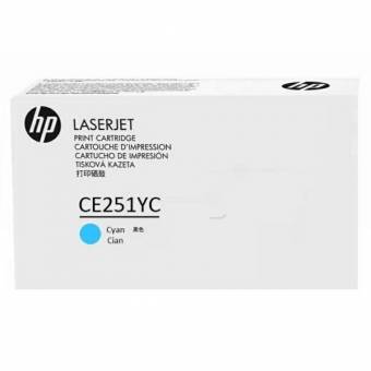 Картридж HP CE251YC оригинальный синий для принтеров HP LASERJET CM3530 | HP LASERJET CM3530fs | HP LASERJET CM3530fs MFP | HP LASERJET CP3520 | HP LASERJET CP3525 | HP LASERJET CP3525dn | HP LASERJET CP3525n | HP LASERJET CP3525x