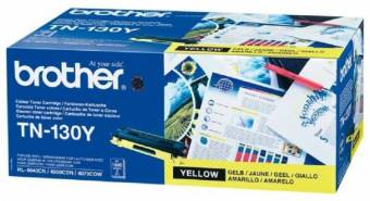 Картридж Brother TN-130Y оригинальный желтый для принтеров Brother HL-4040CN | Brother HL-4050CDN | Brother HL-4070CDW